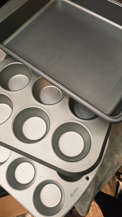 머핀 팬과 베이킹 트레이 총 3개 모두