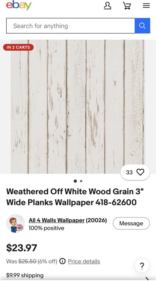 영국산 코너 인테리어 벽지