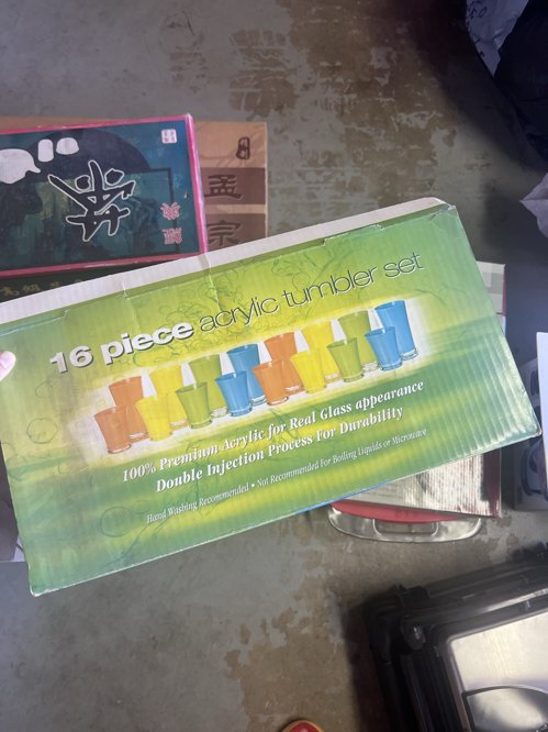 아크릴 컵 16개 세트