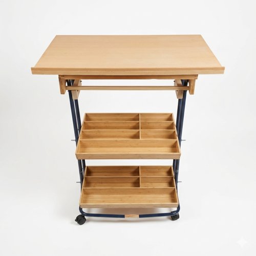 3단 이동식 수납(상단은 높이조절 4단계)