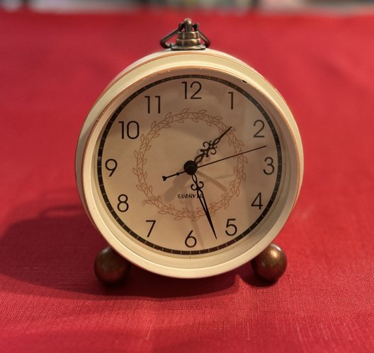 빈티지 스타일 알람 시계 (지름 5 1/4인치)