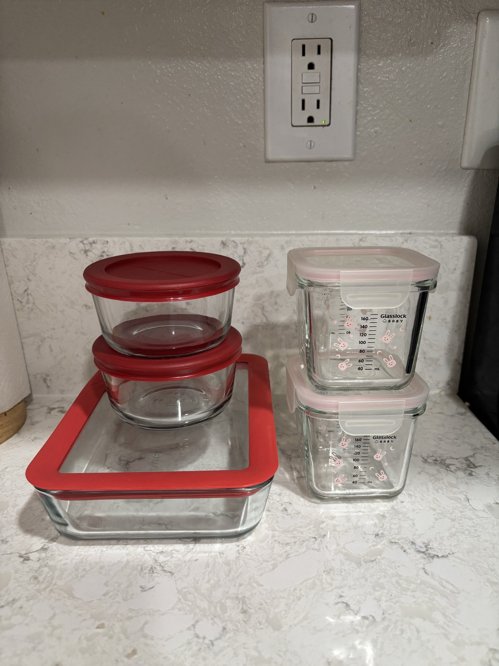 유리 반찬통 / 용기